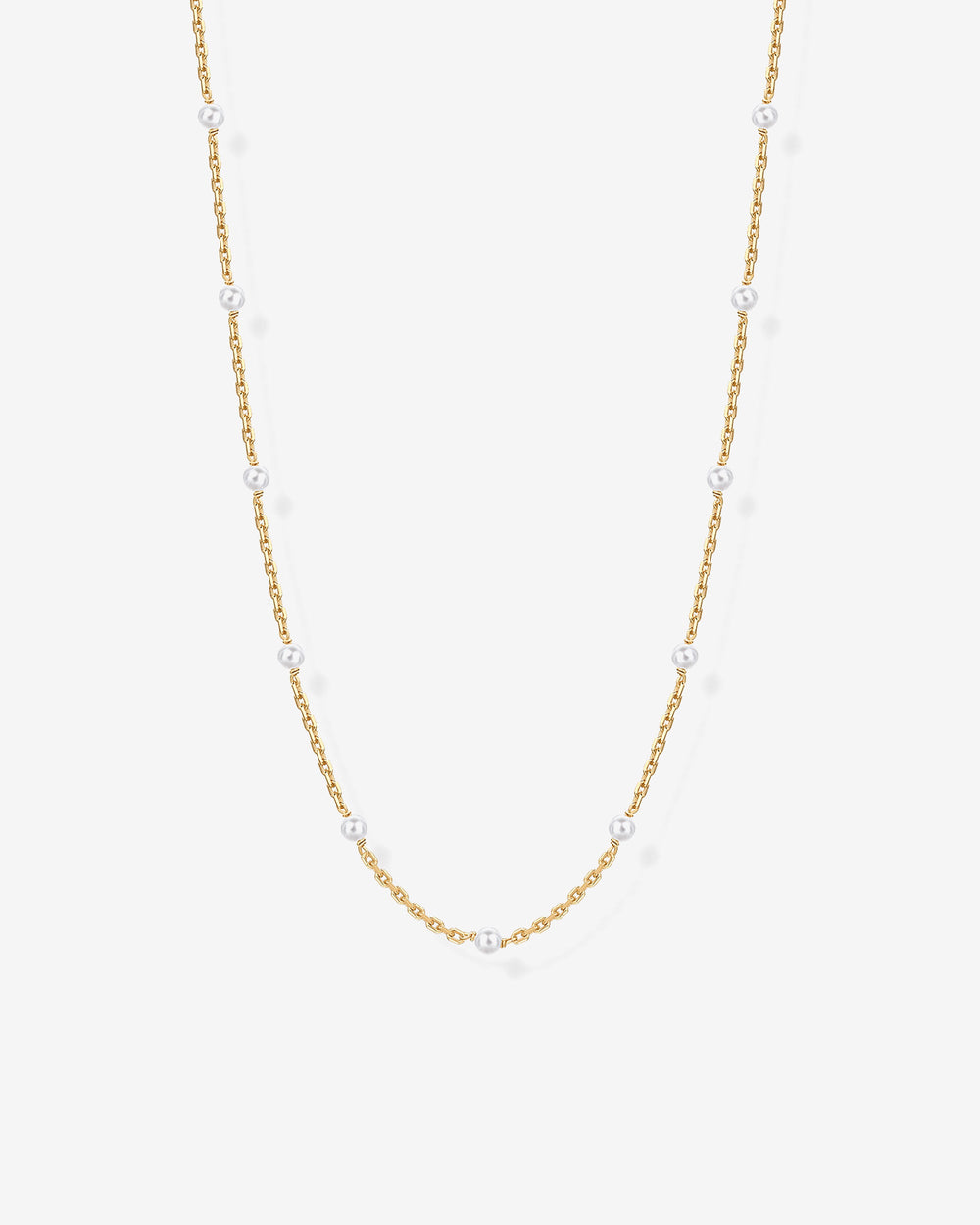 Pearl Station Chain Necklace
