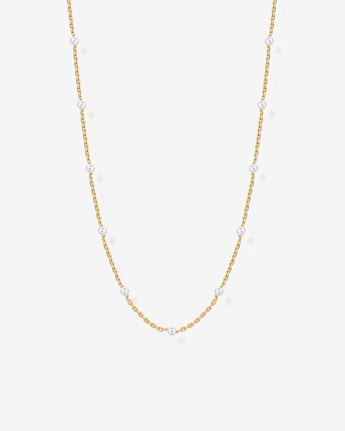 Pearl Station Chain Necklace