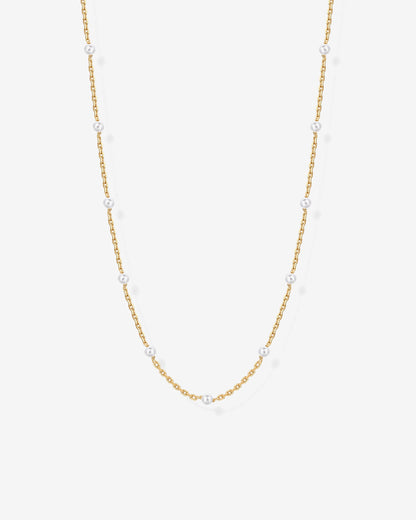 Pearl Station Chain Necklace