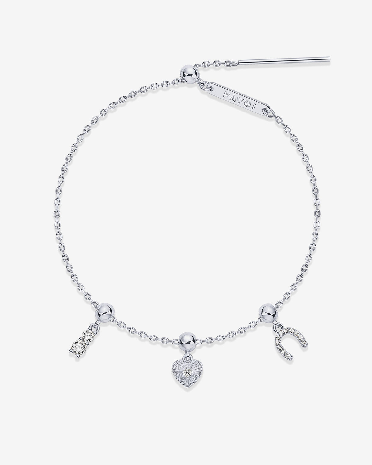 Charm Stack Era Heart & Horseshoe Vibes Bracelet Set