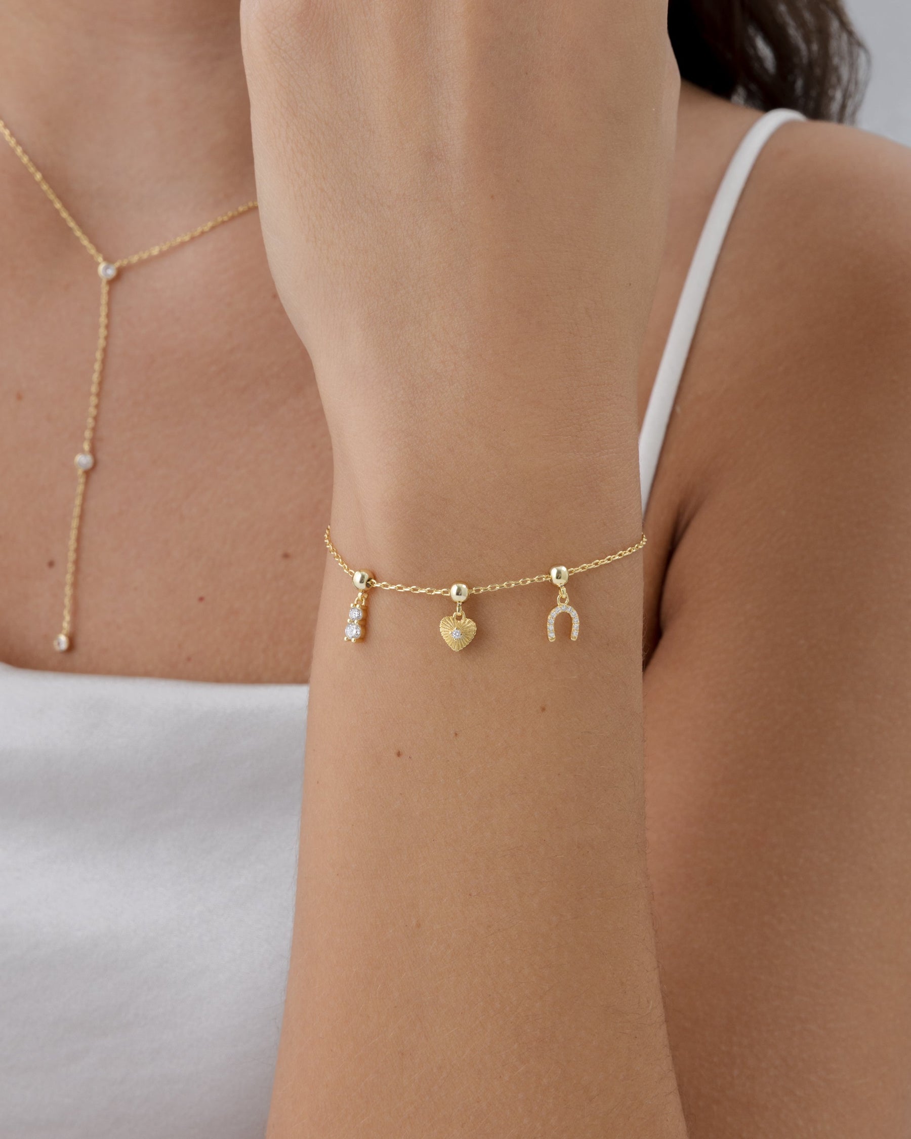 Charm Stack Era Heart & Horseshoe Vibes Bracelet Set