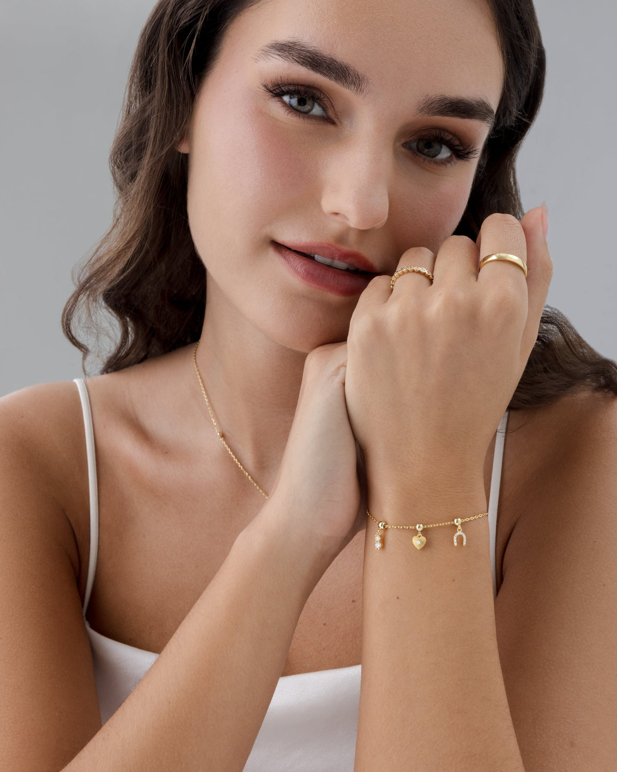 Charm Stack Era Heart & Horseshoe Vibes Bracelet Set