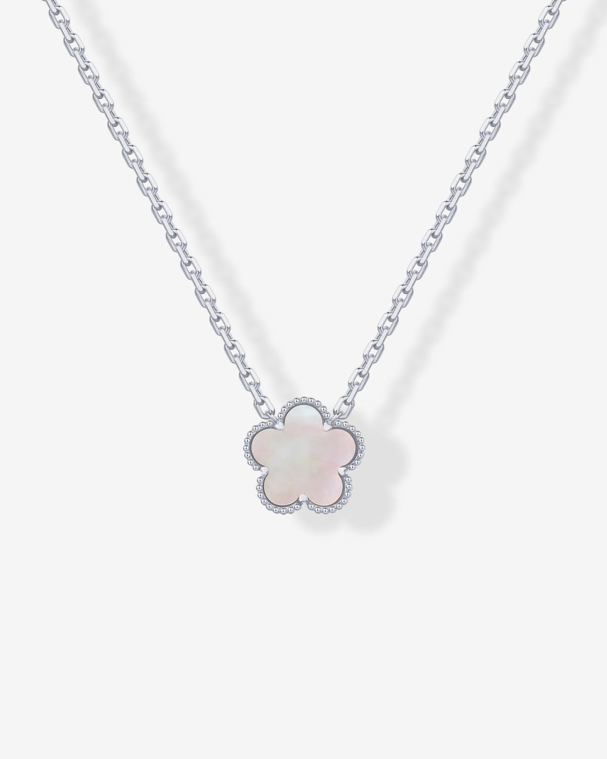 Gemstone Clover Necklace