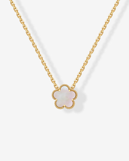 Gemstone Clover Necklace