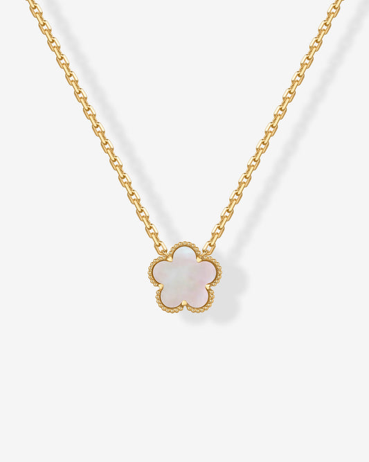Gemstone Clover Necklace