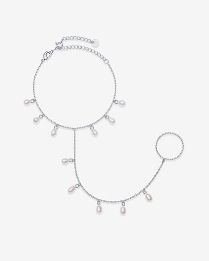 Boho Pearl Hand Chain