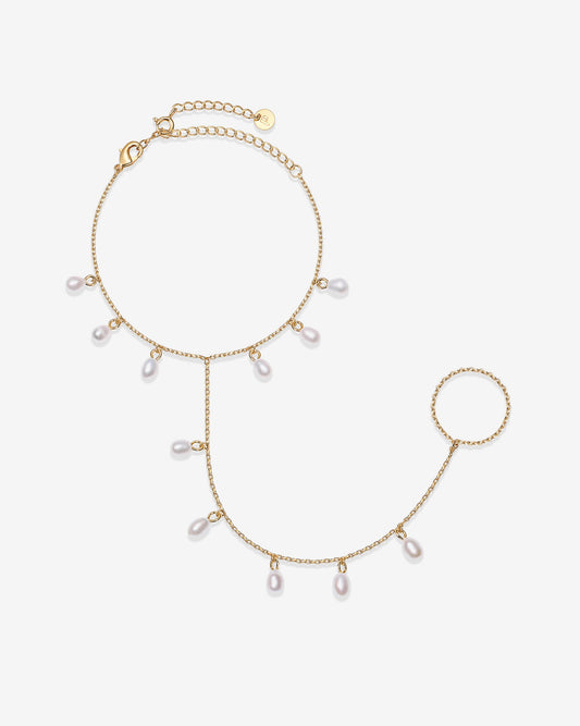 Boho Pearl Hand Chain