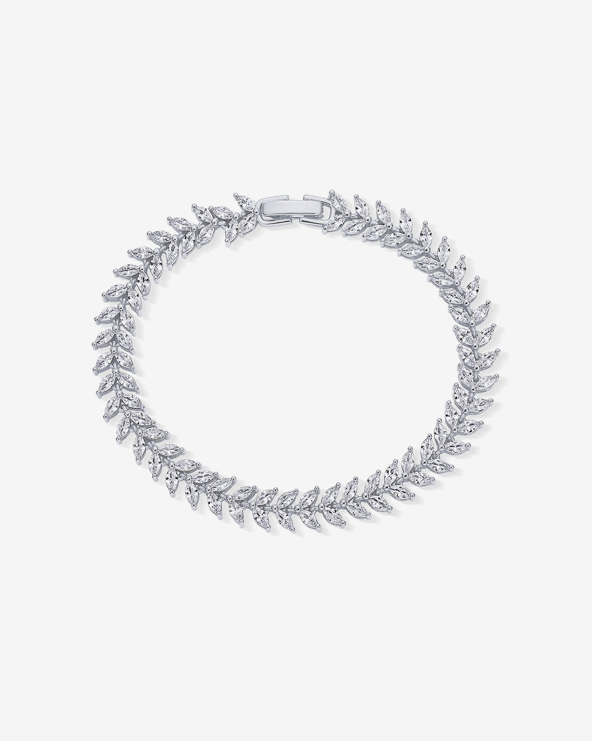 Marquise Leaf Tennis Bracelet