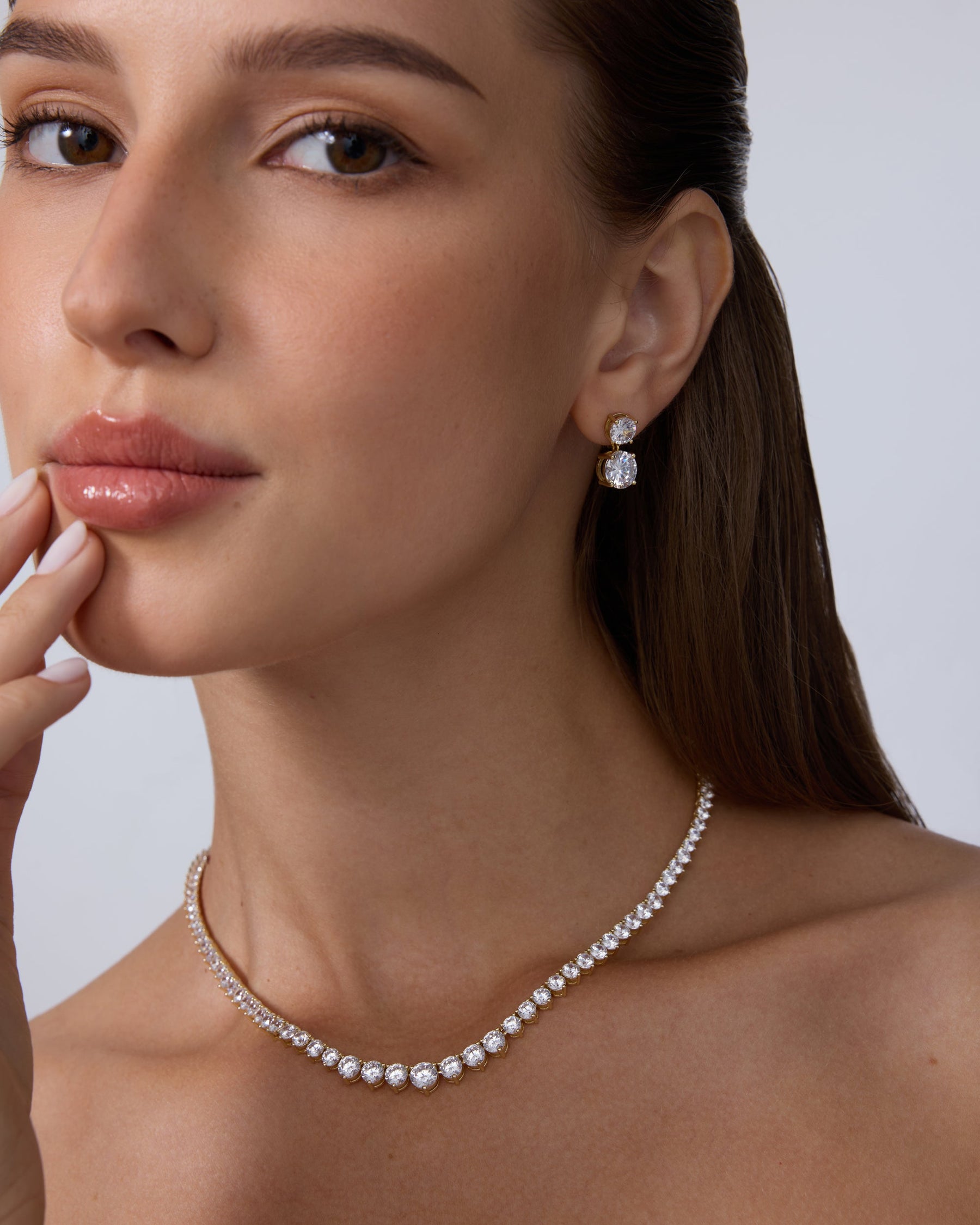 Graduated Tennis Necklace