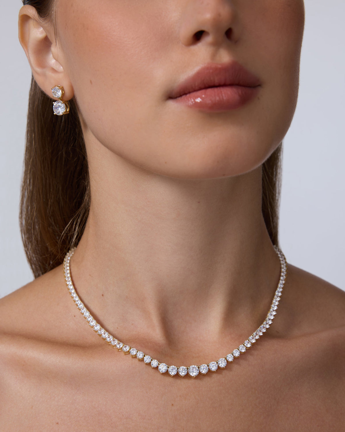 Graduated Tennis Necklace