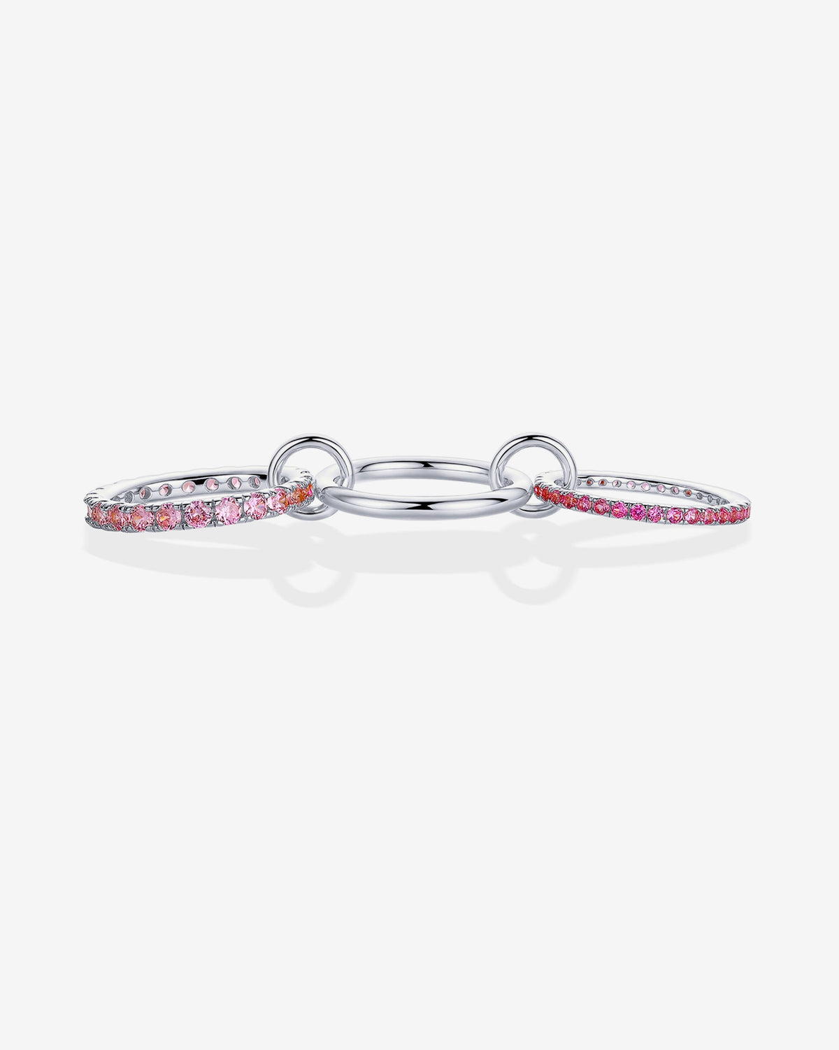 Interlocking Triple Band Ring