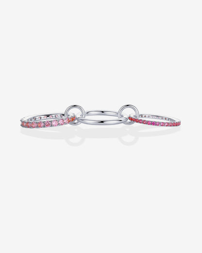 Interlocking Triple Band Ring