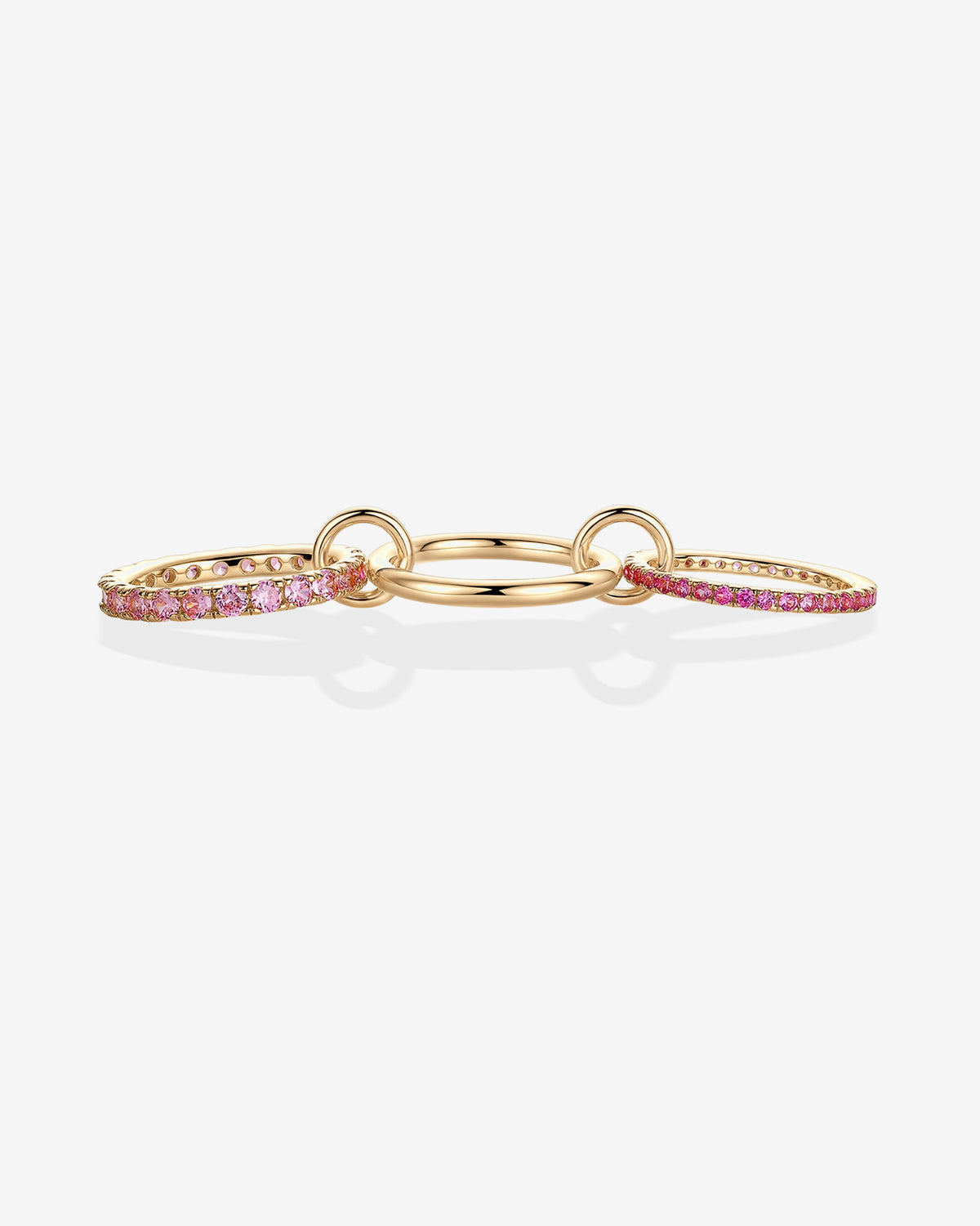 Interlocking Triple Band Ring