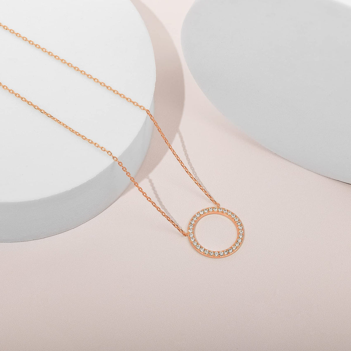 Open Circle Pendant Necklace