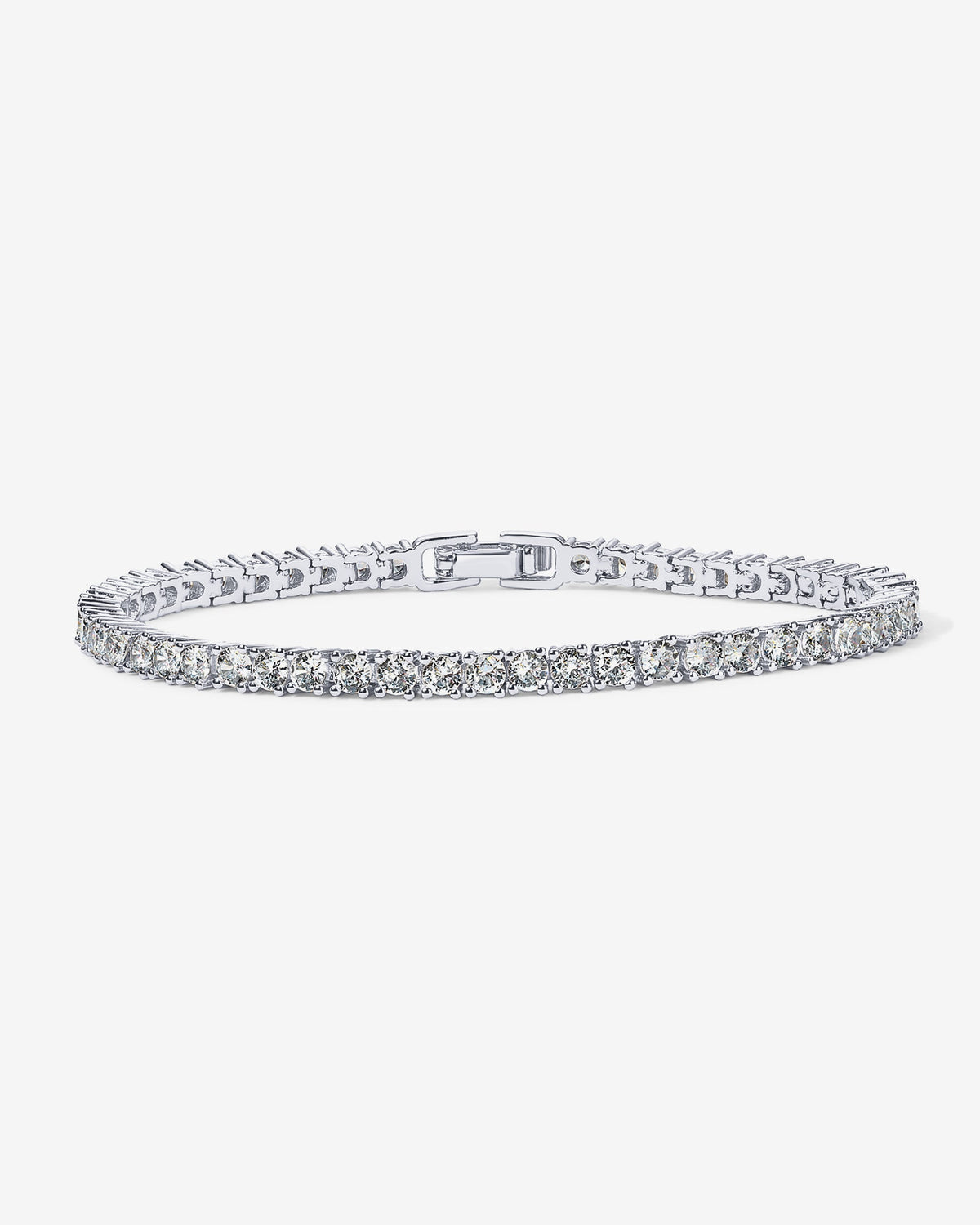 Classic 3mm Round Cut Cubic Zirconia Tennis Bracelet