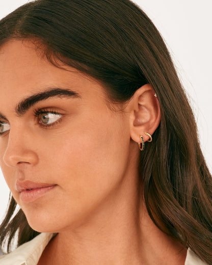 Colored Zia Hoop Earrings