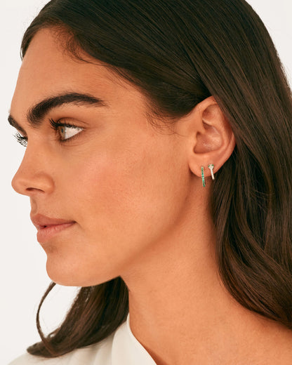 Colored Zia Hoop Earrings
