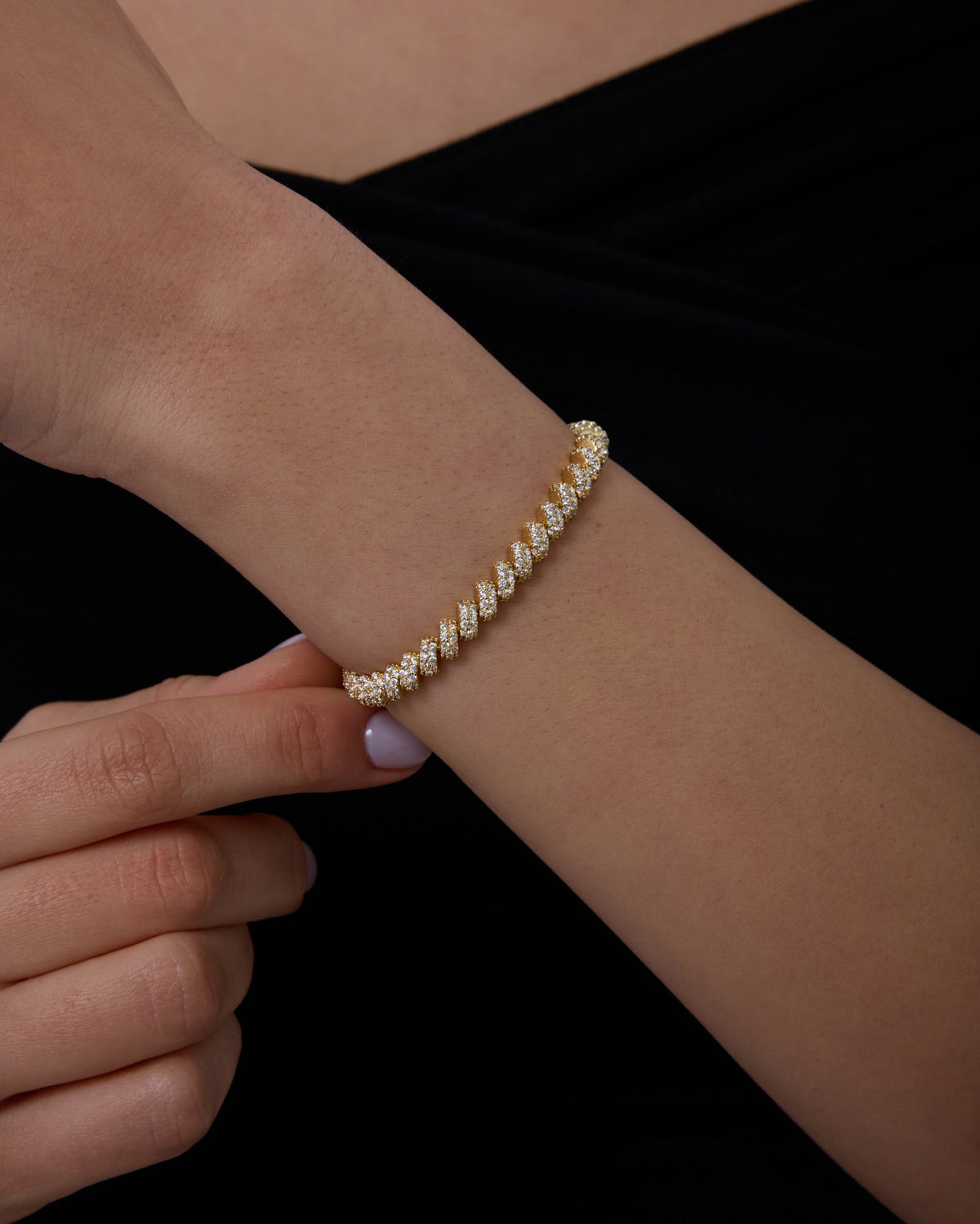 Marquise Shaped Tennis Bracelet