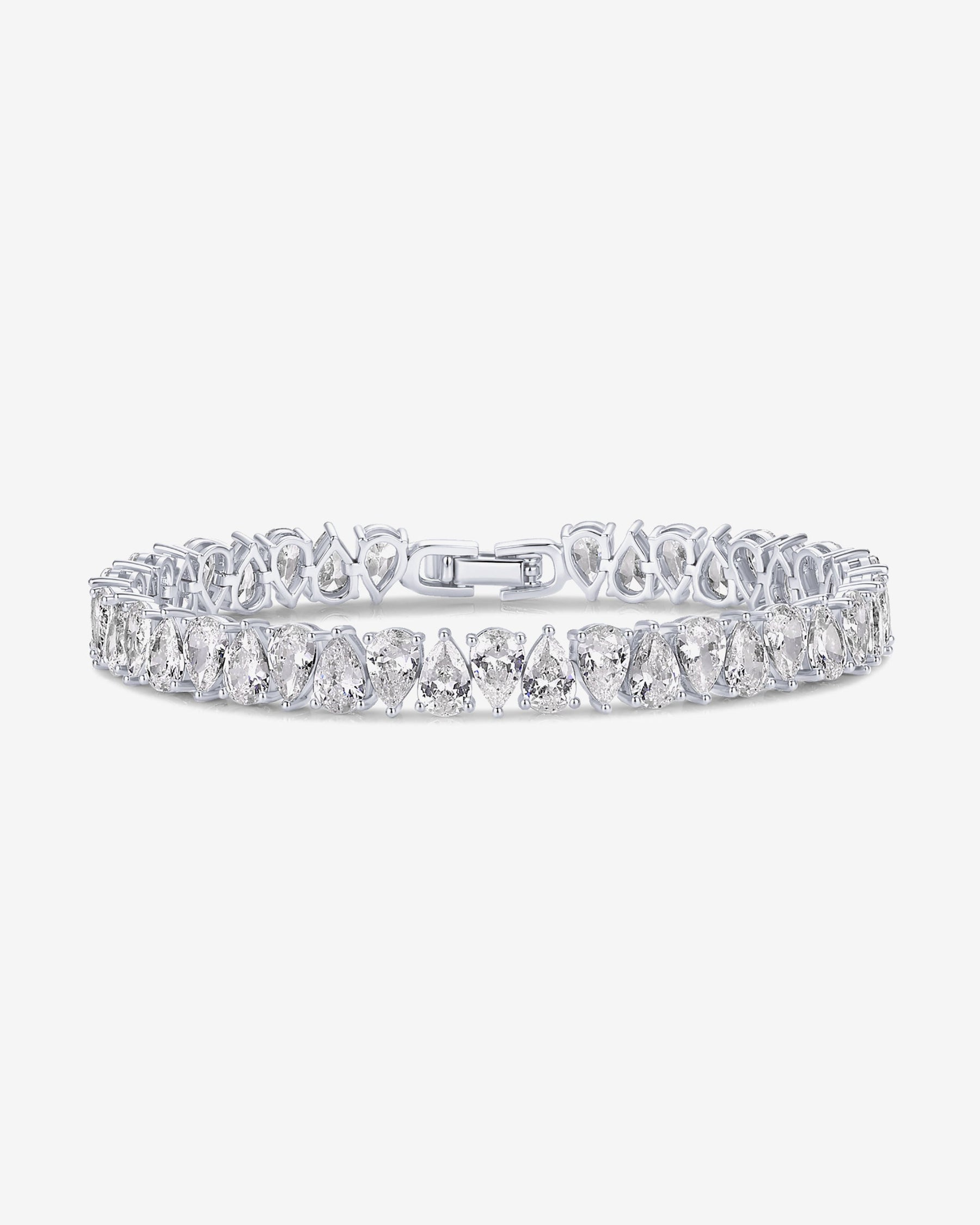 Pear Cubic Zirconia Tennis Bracelet