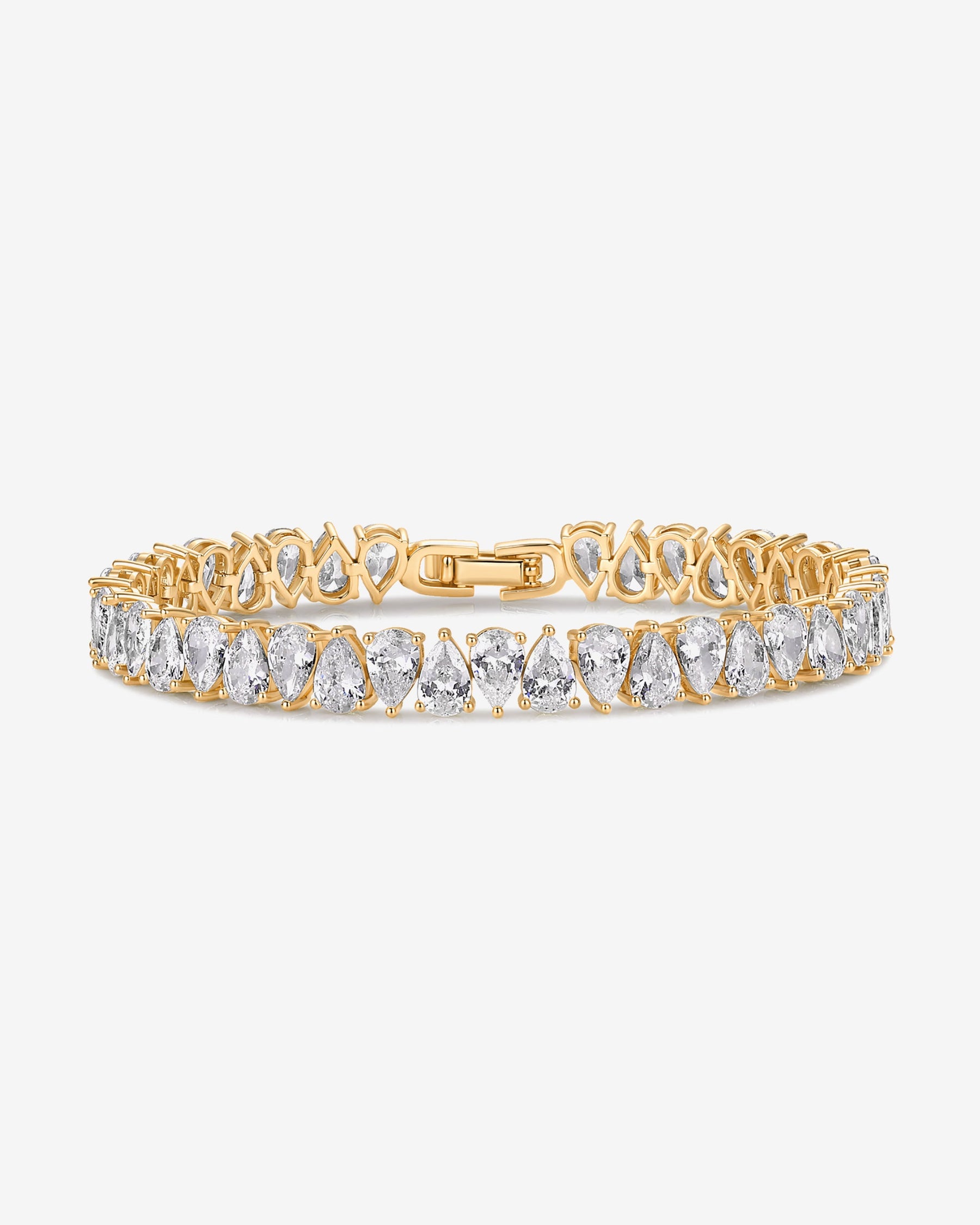 Pear Cubic Zirconia Tennis Bracelet