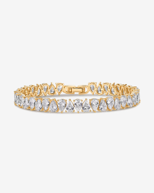 Pear Cubic Zirconia Tennis Bracelet