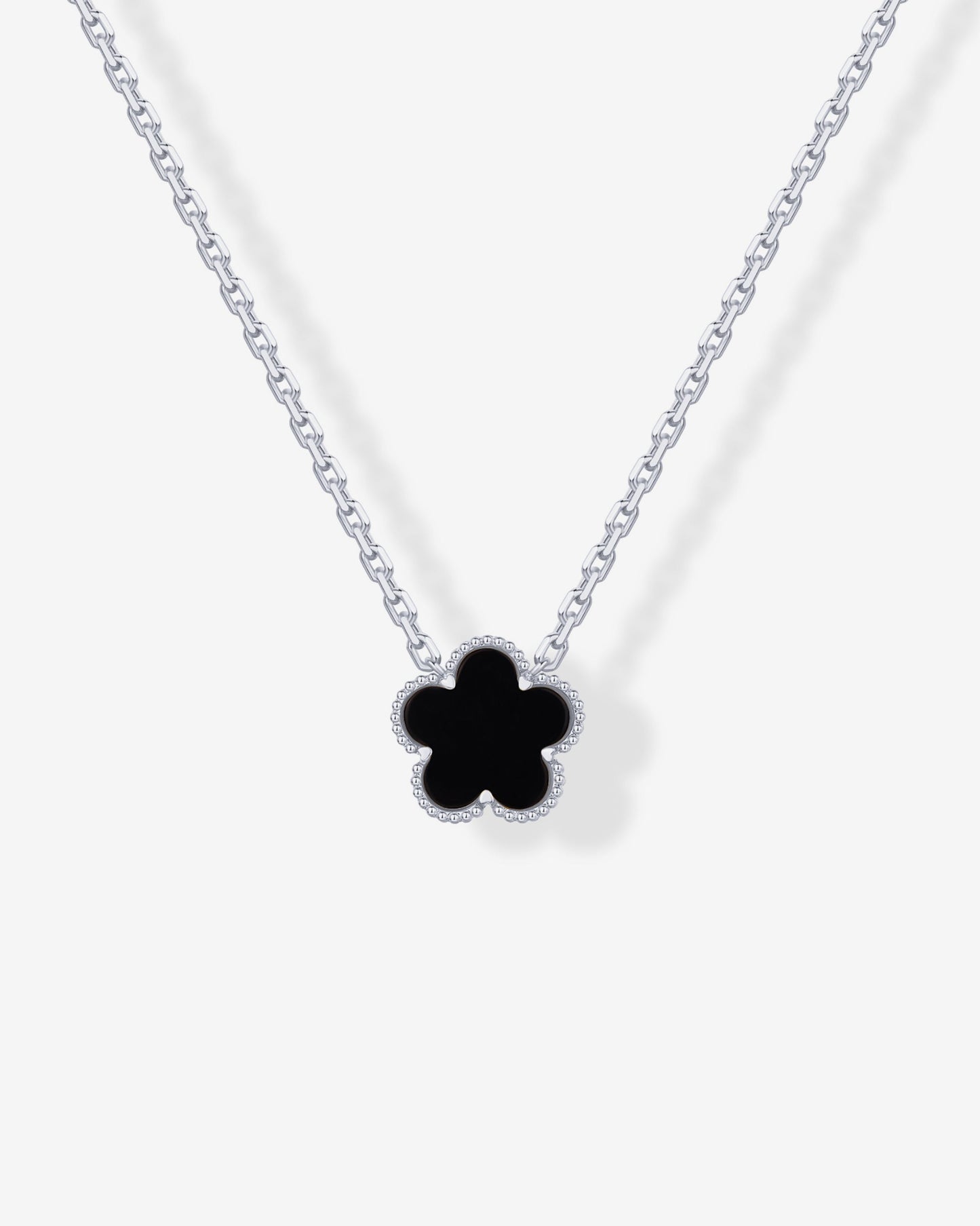 Gemstone Clover Necklace