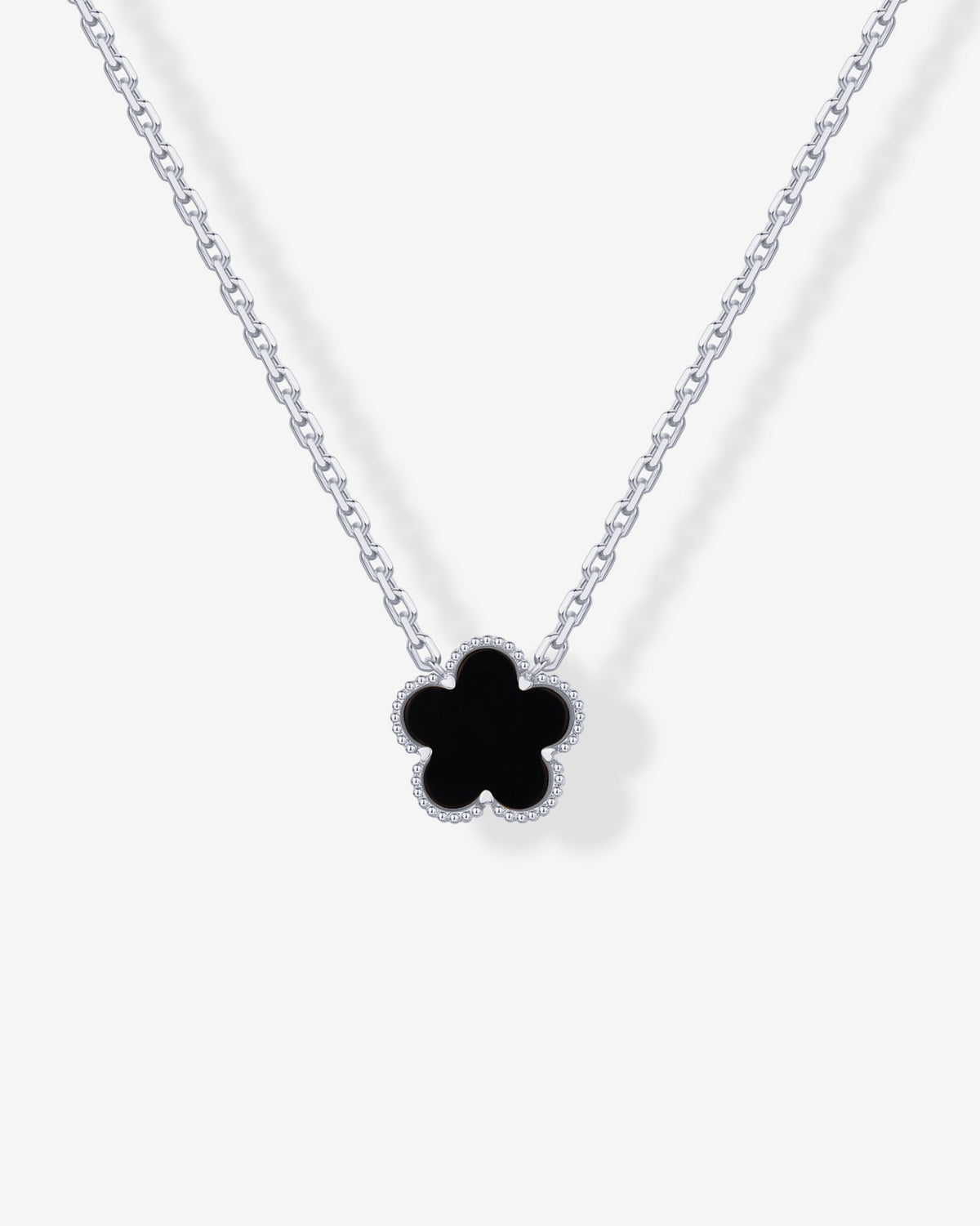 Gemstone Clover Necklace