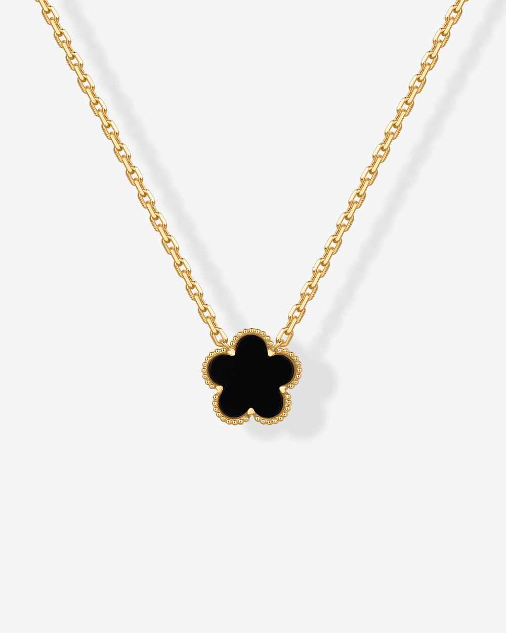 Gemstone Clover Necklace