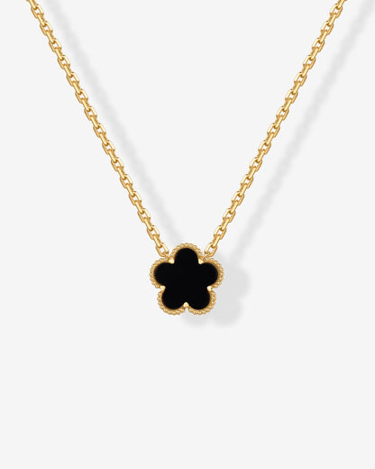 Gemstone Clover Necklace