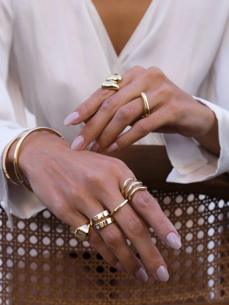 Customer wearing jewelry