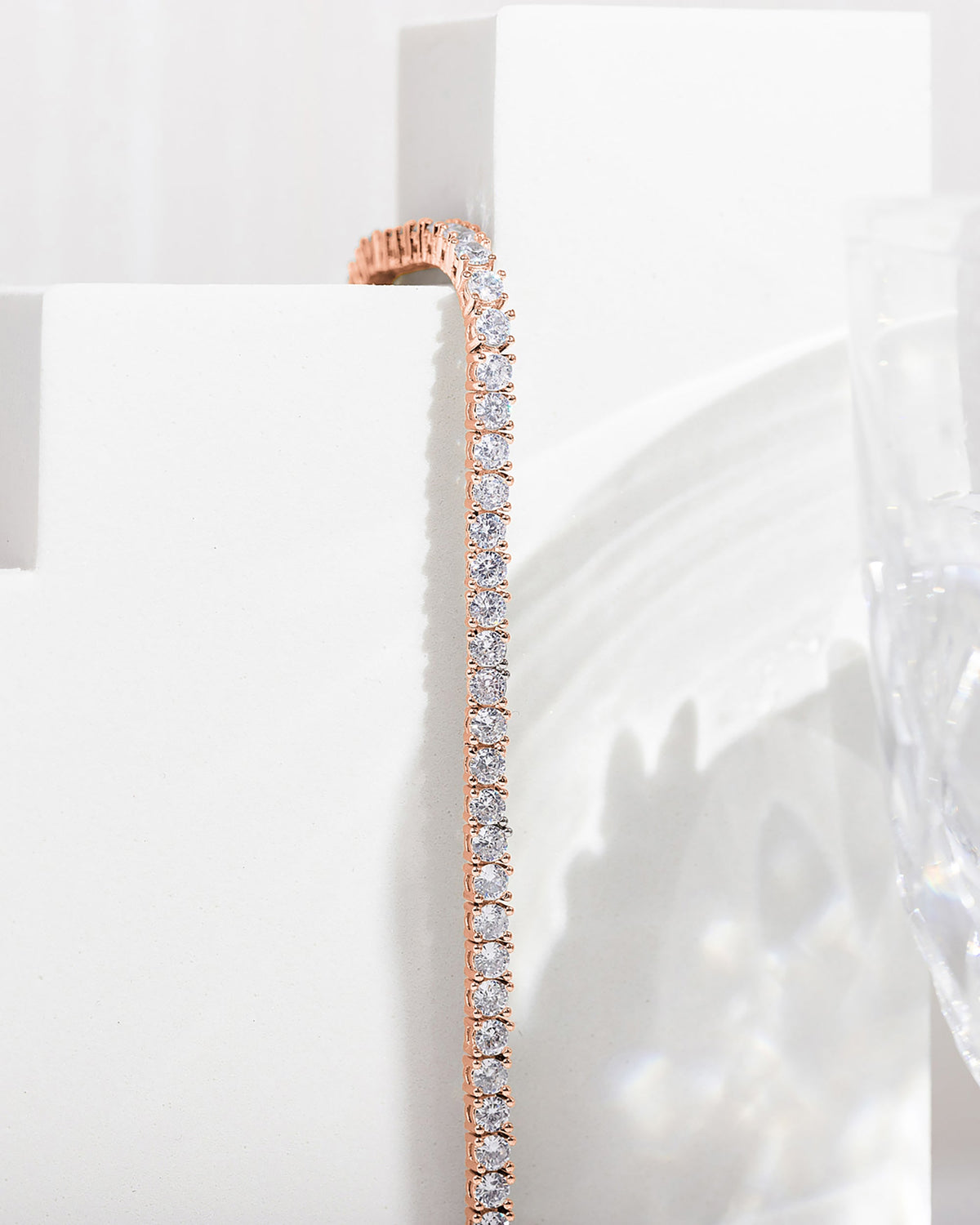 Classic 3mm Round Cut Cubic Zirconia Tennis Bracelet
