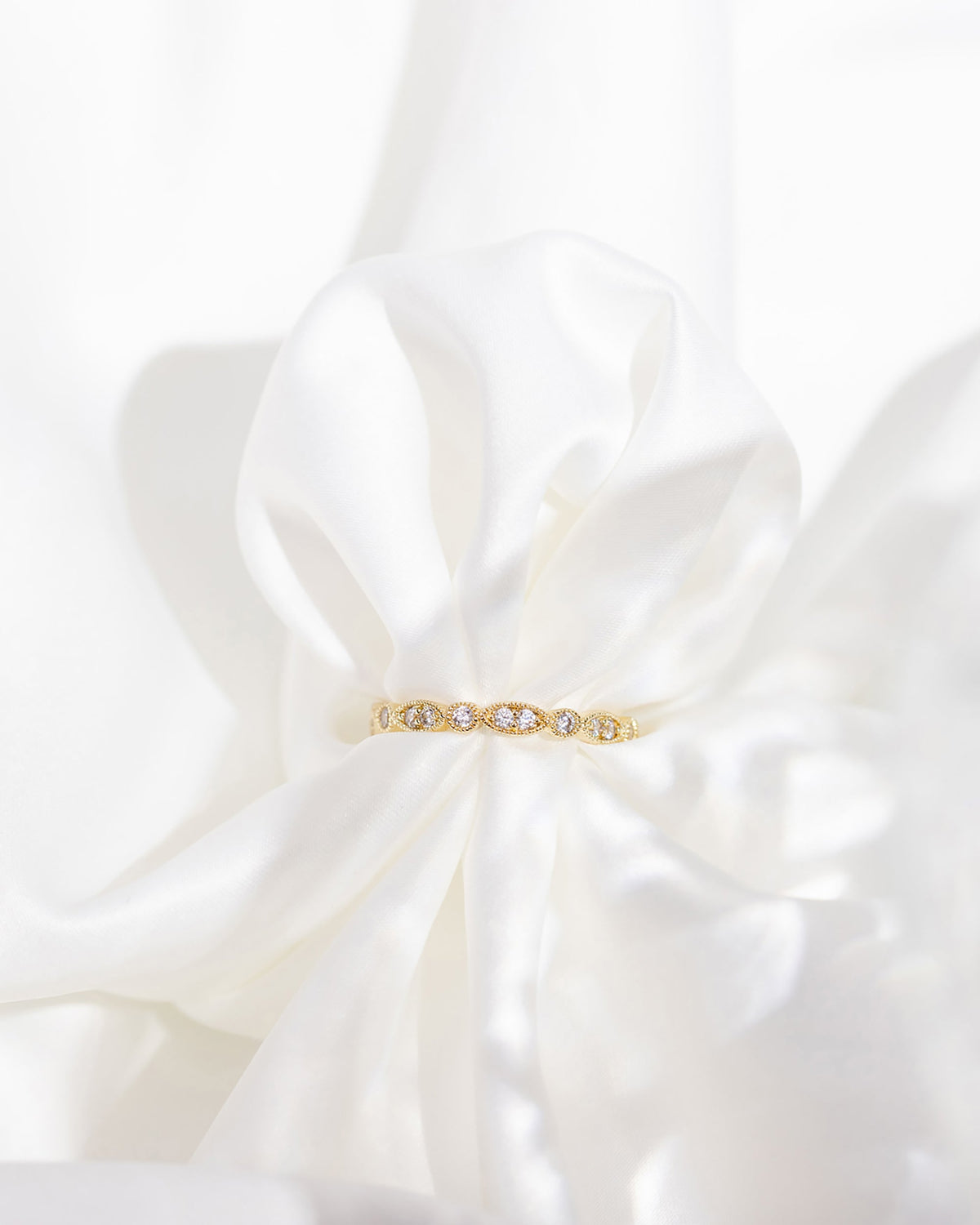 Round Milgrain Eternity Band