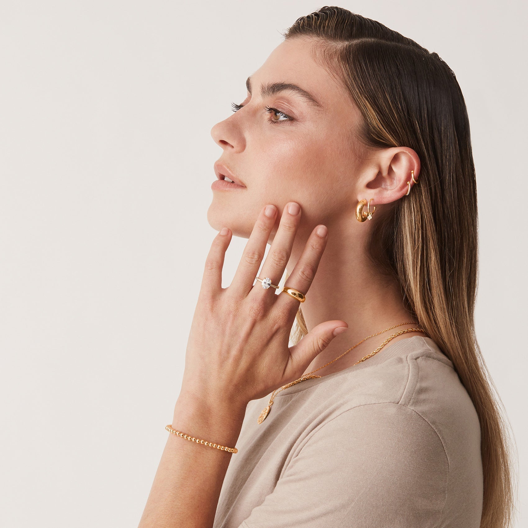 Vermeil Dome Ring
