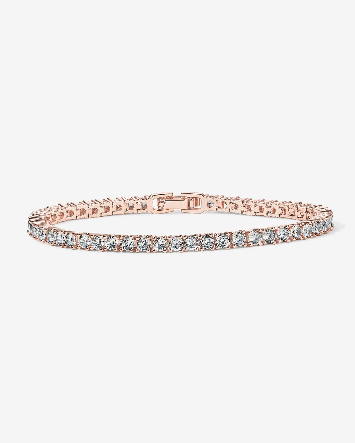 Classic 3mm Round Cut Cubic Zirconia Tennis Bracelet